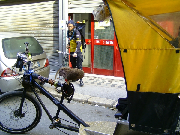 viaggio in risciò - Bari, partenza dall'ufficio di Veloservice
