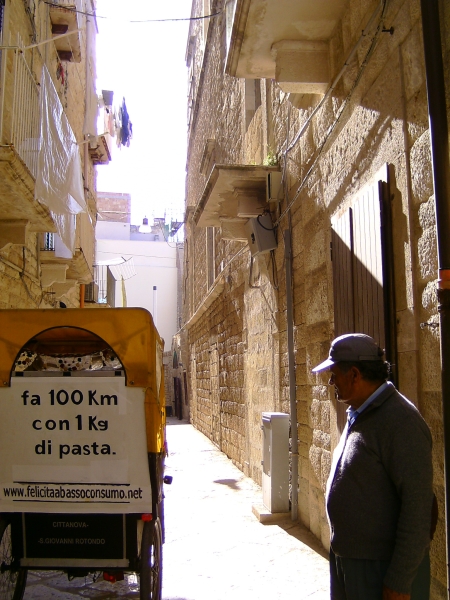 viaggio in risciò - Molfetta, centro storico
